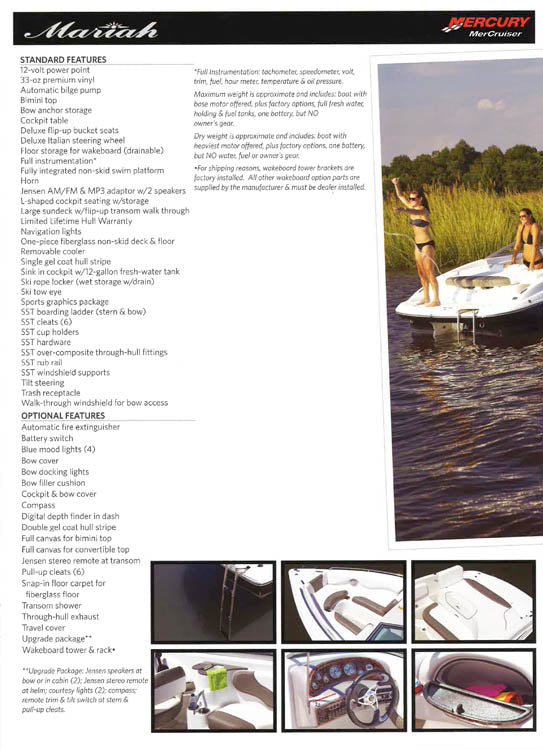 Mariah 2011 Brochure