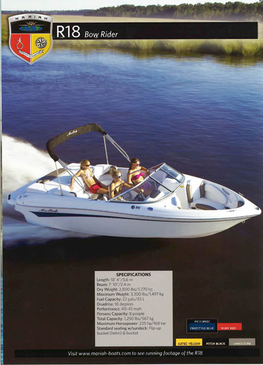 Mariah 2011 Brochure