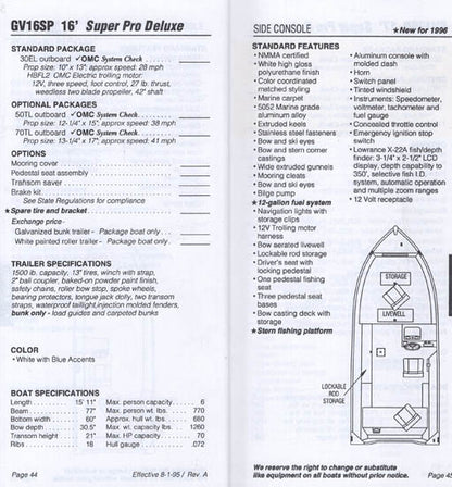 Grumman 1996 Sales Guide