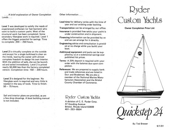 Quickstep 24 Digital Brochure Package