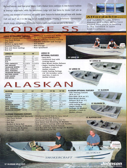 Smoker Craft 2003 Fishing Brochure