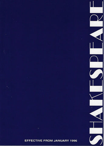 Shakespeare 1996 Price List