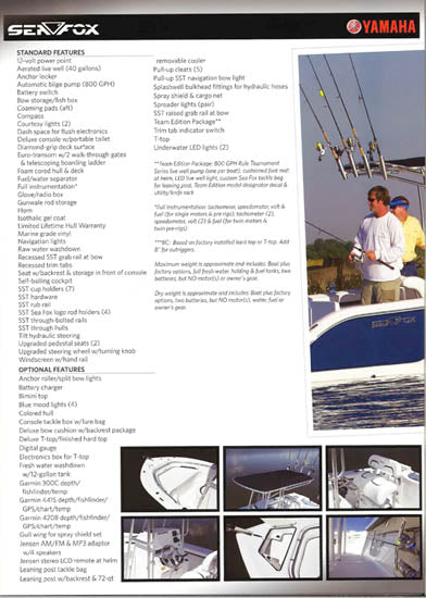 Sea Fox 2011 Brochure