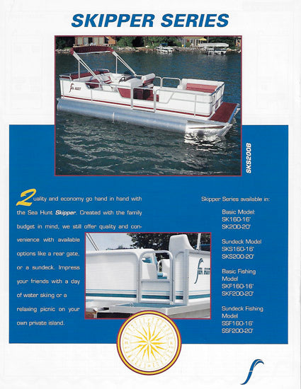 Sea Hunt 1994 Pontoon Brochure