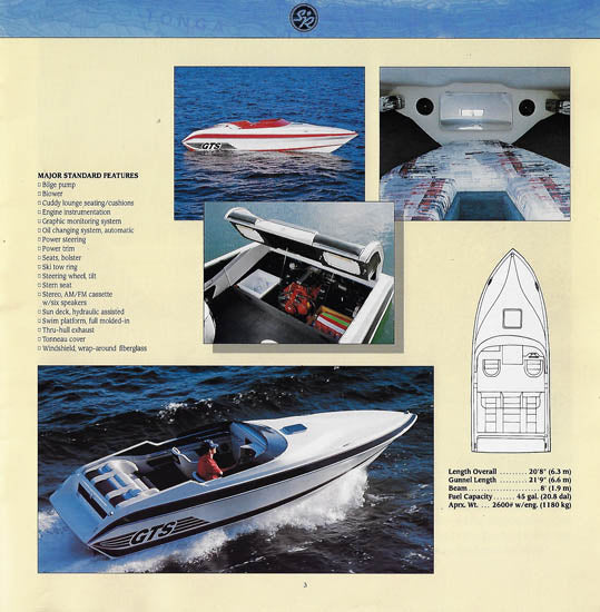 Sun Runner 1989 GTS & Sunsport Brochure