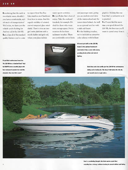 Sea Ray 1992 SR Series Brochure