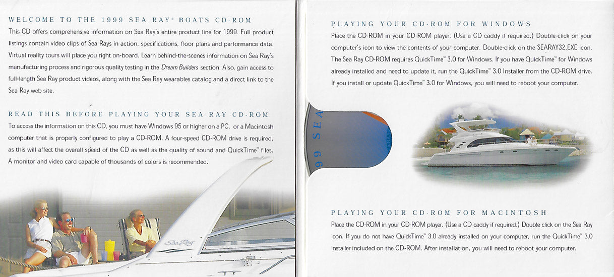 Sea Ray 1999 CD Brochure