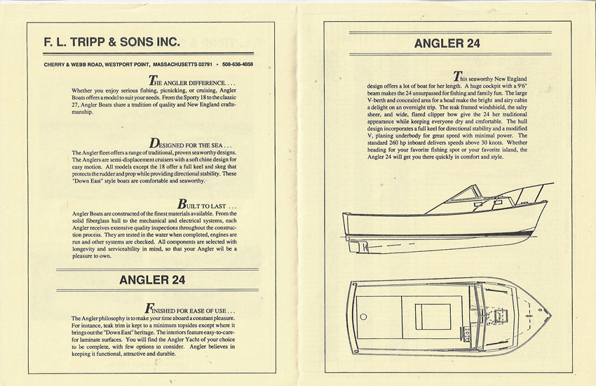 Tripp Angler 24 Brochure