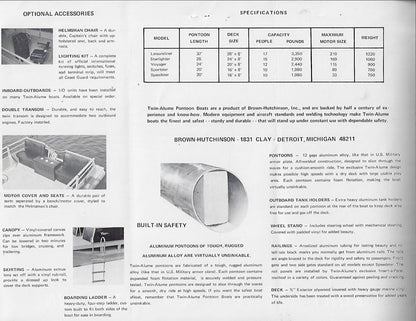 Twin Alume Pontoon Brochure