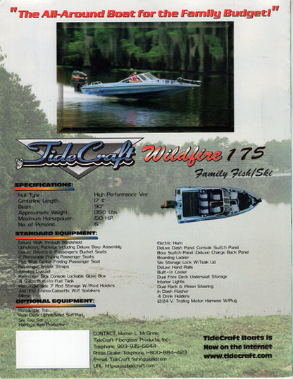 TideCraft 1998 Brochure