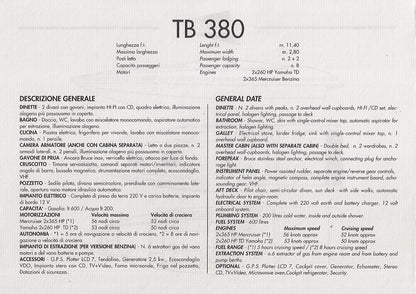 Tecnomar TB380  Brochure