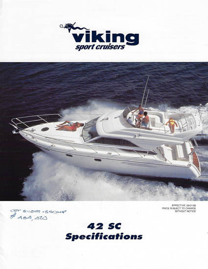 Viking Princess 42SC Specification Brochure