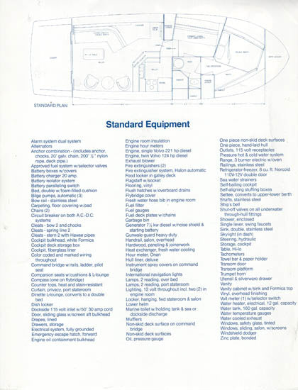 Uniflite 37 Coastal Cruiser Specification Brochure