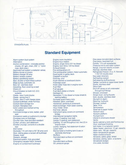 Uniflite 37 Coastal Cruiser Specification Brochure