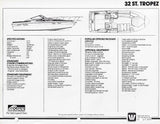 Wellcraft 32 St. Tropez Specification Brochure