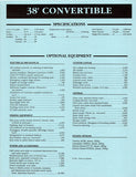 Blackfin 38 Convertible Specification Brochure