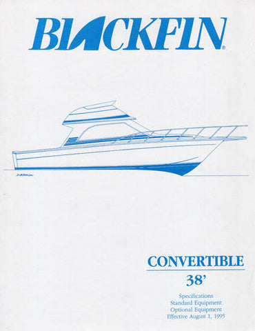Blackfin 38 Convertible Specification Brochure