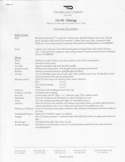 Hinckley Talaria 55 Launch Package