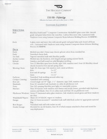Hinckley Talaria 55 Launch Package
