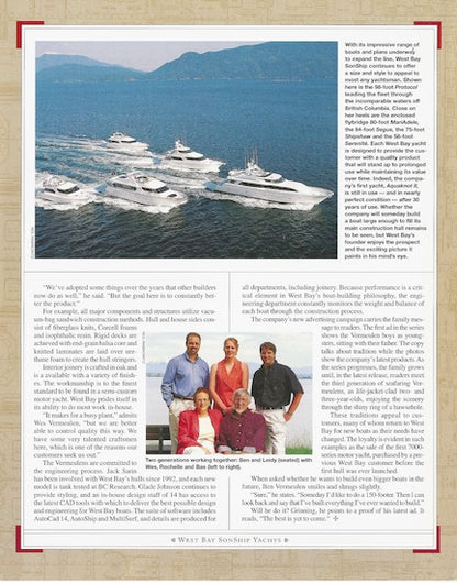 West Bay SonShip Megayacht Century Magazine Reprint Brochure