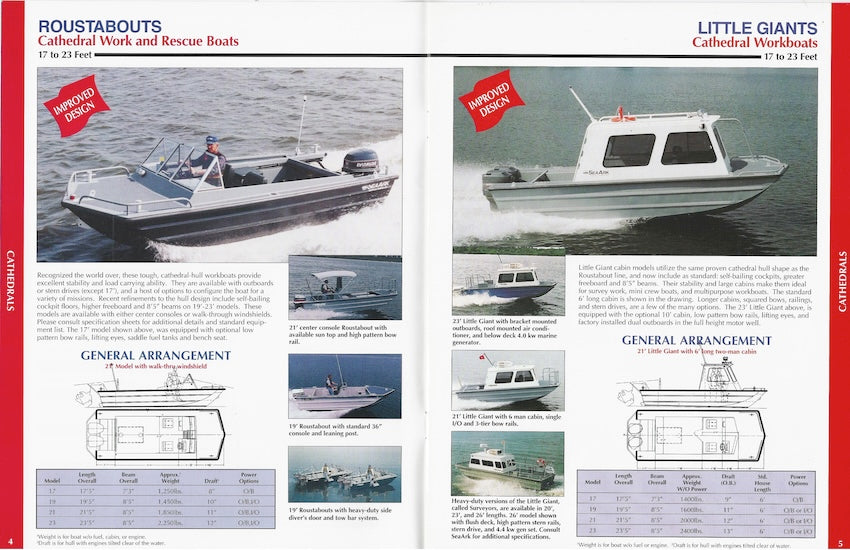 SeaArk 1990s Commerical Brochure