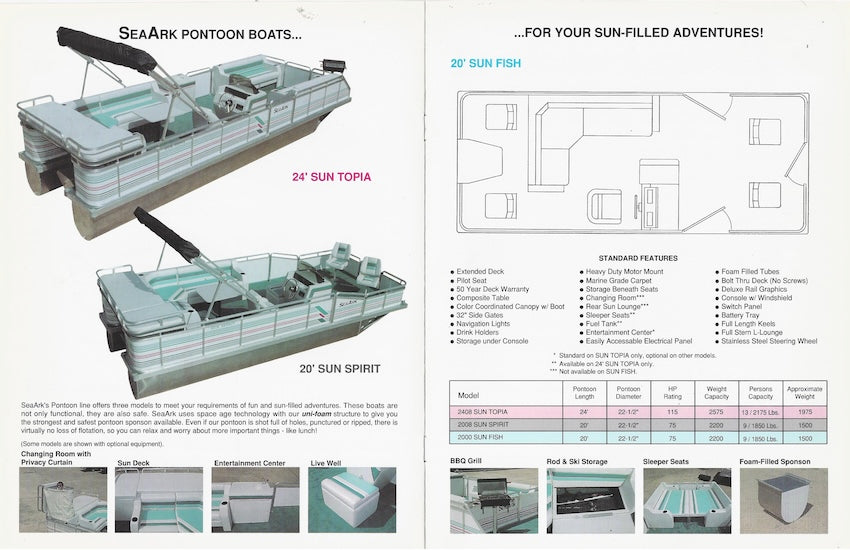 SeaArk 1990s Brochure