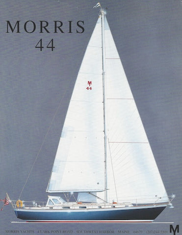 Morris 44 Artistic Sail Line Drawing