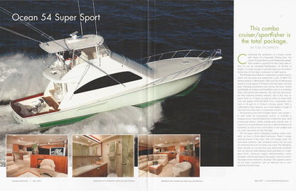 Ocean 54 Super Sport Lakeland Boating Magazine Reprint Brochure