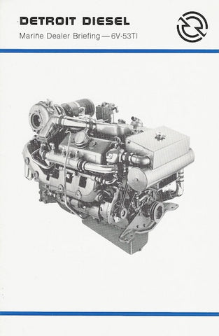 Detroit Diesel Marine Dealer Briefing 6V-53TI Brochure