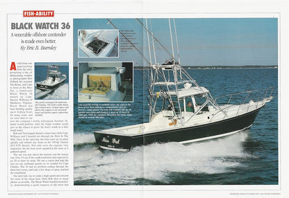 Black Watch 36 Saltwater Sportsman Magazine Reprint Brochure