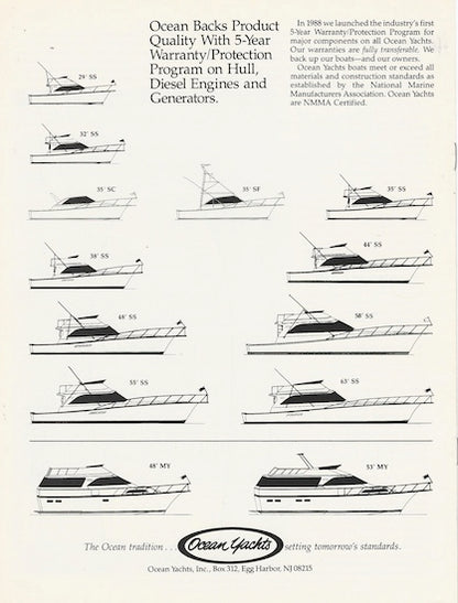 Ocean 32 Super Sport Marlin Magazine Reprint Brochure