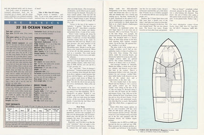 Ocean 32 Super Sport Marlin Magazine Reprint Brochure