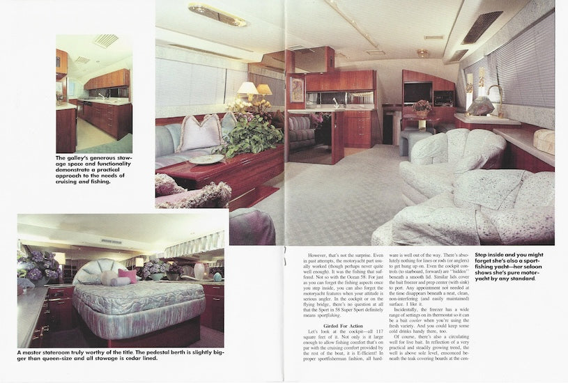 Ocean 58 Super Sport Power Motoryacht Magazine Reprint Brochure