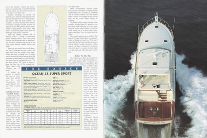 Ocean 58 Super Sport Power Motoryacht Magazine Reprint Brochure