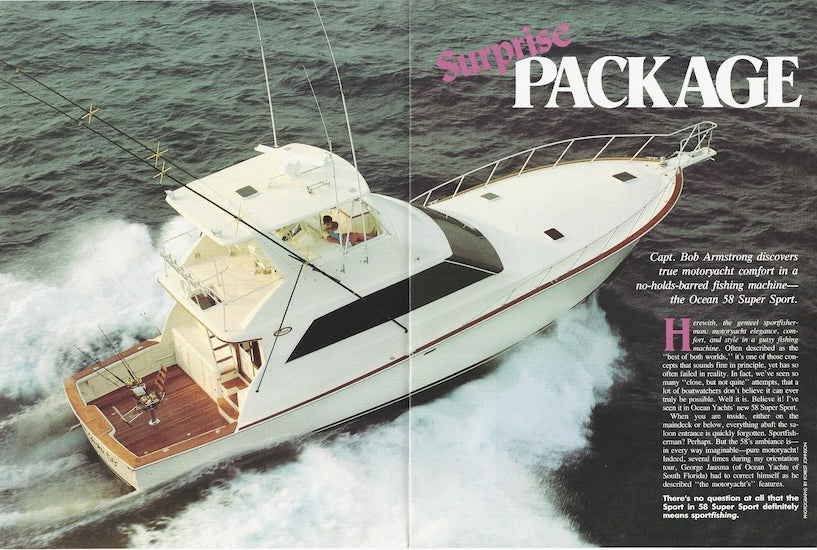 Ocean 58 Super Sport Power Motoryacht Magazine Reprint Brochure