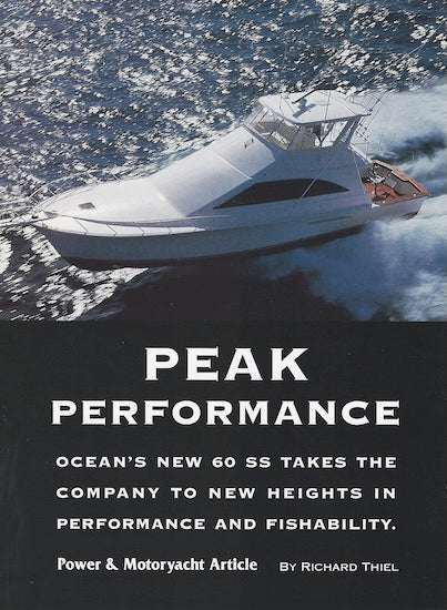 Ocean 60 Super Sport Power & Motoroyacht Magazine Reprint Brochure