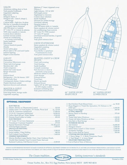 Ocean 63 Super Sport Brochure