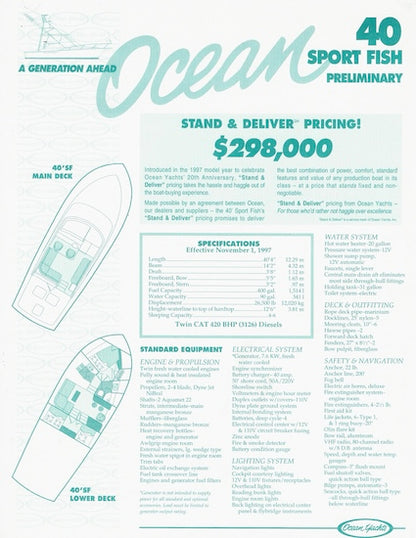 Ocean 40 Sport Fish Brochure