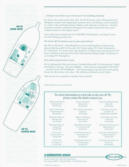 Ocean 40 Super Sport Brochure