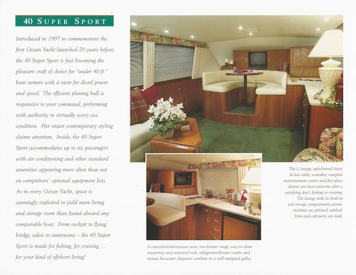 Ocean 40 Super Sport Brochure