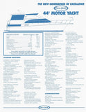 Ocean 44 Motor Yacht Specification Brochure