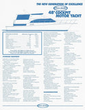 Ocean 48 Cockpit Motoryacht Specification Brochure