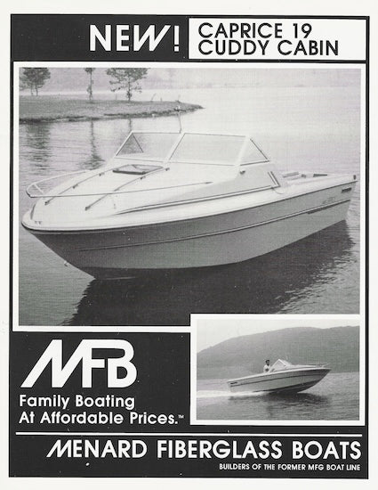 MFB Caprice 19 Cuddy Cabin Specification Brochure