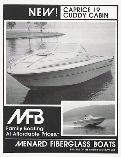 MFB Caprice 19 Cuddy Cabin Specification Brochure