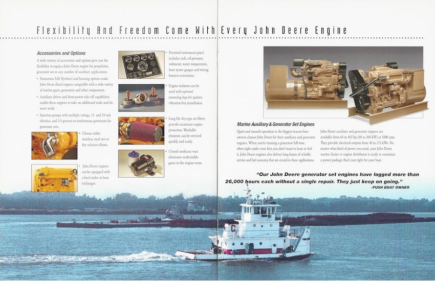 Deere 2001 Marine Engines Brochure