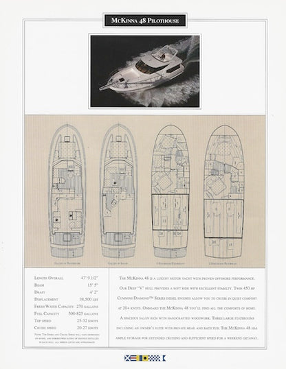 McKinna 48 Pilothouse Specification Brochure