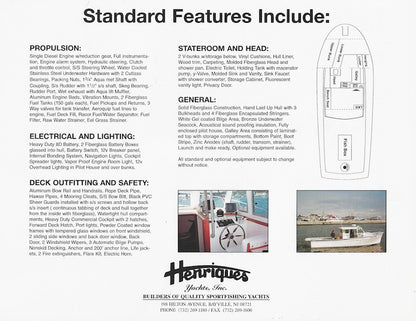 Henriques 35 Maine Coaster Fisherman Brochure