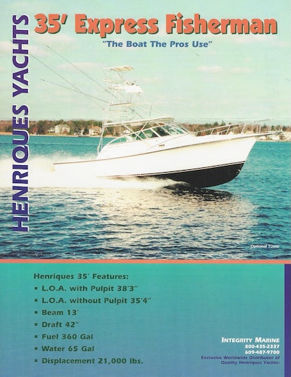 Henriques 35 Express Fisherman Brochure