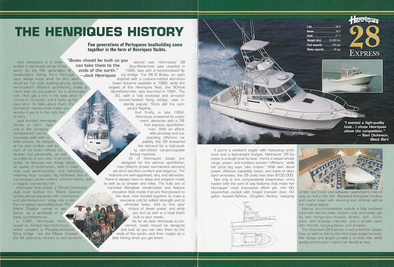 Henriques 1997 Brochure