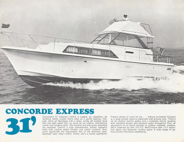 Concorde 31 Express Brochure